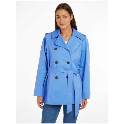 TOMMY HILFIGER Cotton short trench coat